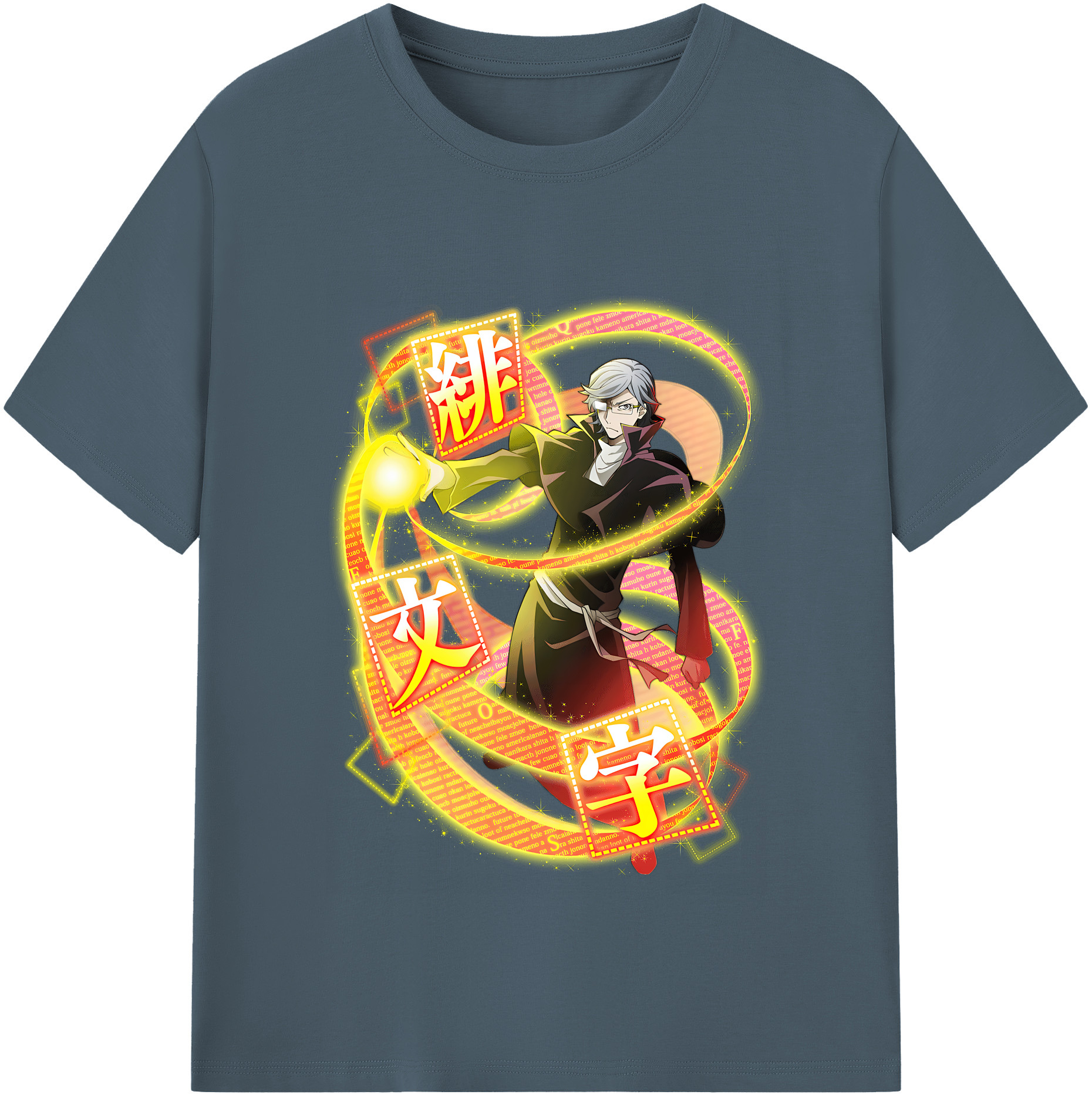 （画像用） 文豪ストレイドッグス Bungo Stray Dogs 綿100％半袖Tシャツ（フロントプリント）